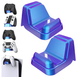 PlayVital 2 Pack Universal Game Controller Wall Mount for ps5 & Headset, Wall Stand for Xbox Series Controller, Wall Holder for Switch Pro Controller, Dedicated Console Hanger Mode for ps5 - Chameleon Purple Blue - PFPJ095