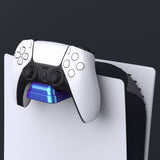 PlayVital 2 Pack Universal Game Controller Wall Mount for ps5 & Headset, Wall Stand for Xbox Series Controller, Wall Holder for Switch Pro Controller, Dedicated Console Hanger Mode for ps5 - Chameleon Purple Blue - PFPJ095