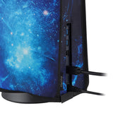 PlayVital Dust Cover for ps5, Watterproof Cover Sleeve for ps5 Console Digital Edition & Disc Edition - Blue Nebula - PFPJ102