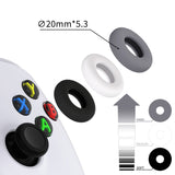 PlayVital 3 Pairs Silicone Aim Assist Target Motion Control Precision Rings for PS5, for PS4, for Xbox Series X/S, Xbox One, Xbox 360, for Switch Pro, for Steam Deck - Gray & Black & White & 3 Different Strengths - PFPJ110