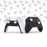 PlayVital Rabbit & Squirrel Cute Thumb Grip Caps for PS5/4 Controller, Silicone Analog Stick Caps Cover for Xbox Series X/S, Thumbstick Caps for Switch Pro Controller - Light Gray - PJM3003