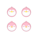 PlayVital Penguin Cute Thumb Grip Caps for PS5/4 Controller, Silicone Analog Stick Caps Cover for Xbox Series X/S, Thumbstick Caps for Switch Pro Controller - Pale Red - PJM3010