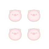 PlayVital Chubby Piggy Cute Thumb Grip Caps for PS5/4 Controller, Silicone Analog Stick Caps Cover for Xbox Series X/S, Thumbstick Caps for Switch Pro Controller - PJM3011