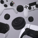 PlayVital Thumbs Cushion Caps Thumb Grips for ps5, for ps4, Thumbstick Grip Cover for Xbox Series X/S, Thumb Grip Caps for Xbox One, Elite Series 2, for Switch Pro Controller - Black - PJM3021