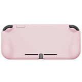 PlayVital ZealProtect Protective Case for Nintendo Switch Lite, Hard Shell Ergonomic Grip Cover for Nintendo Switch Lite w/Screen Protector & Thumb Grip Caps & Button Caps - Cherry Blossoms Pink - PSLYP3001