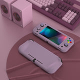 PlayVital ZealProtect Protective Case for Nintendo Switch Lite, Hard Shell Ergonomic Grip Cover for Nintendo Switch Lite w/Screen Protector & Thumb Grip Caps & Button Caps -  Dark Grayish Violet - PSLYP3002