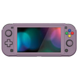 PlayVital ZealProtect Protective Case for Nintendo Switch Lite, Hard Shell Ergonomic Grip Cover for Nintendo Switch Lite w/Screen Protector & Thumb Grip Caps & Button Caps -  Dark Grayish Violet - PSLYP3002
