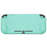 PlayVital ZealProtect Protective Case for Nintendo Switch Lite, Hard Shell Ergonomic Grip Cover for Nintendo Switch Lite w/Screen Protector & Thumb Grip Caps & Button Caps -  Misty Green - PSLYP3005