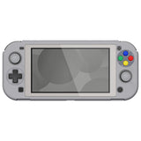 PlayVital ZealProtect Glossy Protective Case for Nintendo Switch Lite, Hard Shell Ergonomic Grip Cover for Switch Lite w/Screen Protector & Thumb Grip Caps & Button Caps - SFC SNES Classic EU Style - PSLYY7001