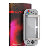 PlayVital ZealProtect Glossy Protective Case for Nintendo Switch Lite, Hard Shell Ergonomic Grip Cover for Switch Lite w/Screen Protector & Thumb Grip Caps & Button Caps - SFC SNES Classic EU Style - PSLYY7001