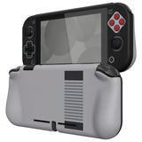 PlayVital ZealProtect Glossy Protective Case for Nintendo Switch Lite, Hard Shell Ergonomic Grip Cover for Switch Lite w/Screen Protector & Thumb Grip Caps & Button Caps - Classics NES Style - PSLYY7003