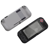 PlayVital ZealProtect Glossy Protective Case for Nintendo Switch Lite, Hard Shell Ergonomic Grip Cover for Switch Lite w/Screen Protector & Thumb Grip Caps & Button Caps - Classics NES Style - PSLYY7003
