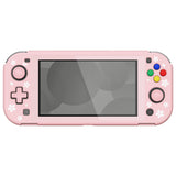 PlayVital ZealProtect Protective Case for Nintendo Switch Lite, Hard Shell Ergonomic Grip Cover for Switch Lite w/Screen Protector & Thumb Grip Caps & Button Caps - Cherry Blossoms Petals - PSLYY7004