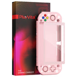 PlayVital ZealProtect Protective Case for Nintendo Switch Lite, Hard Shell Ergonomic Grip Cover for Switch Lite w/Screen Protector & Thumb Grip Caps & Button Caps - Cherry Blossoms Petals - PSLYY7004