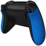 eXtremeRate Blue Soft Touch Grip Back Panels, Comfortable Non-Slip Side Rails Handles, Game Improvement Replacement Parts for Xbox Series S / X Controller - Controller NOT Included - PX3P305