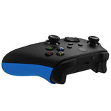 eXtremeRate Blue Soft Touch Grip Back Panels, Comfortable Non-Slip Side Rails Handles, Game Improvement Replacement Parts for Xbox Series S / X Controller - Controller NOT Included - PX3P305