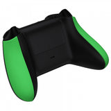 eXtremeRate Green Soft Touch Grip Back Panels, Comfortable Non-Slip Side Rails Handles, Game Improvement Replacement Parts for Xbox Series S / X Controller - Controller NOT Included - PX3P306