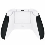 eXtremeRate Black Soft Touch Grip Back Panels, Comfortable Non-Slip Side Rails Handles, Game Improvement Replacement Parts for Xbox Series S / X Controller - Controller NOT Included - PX3P309