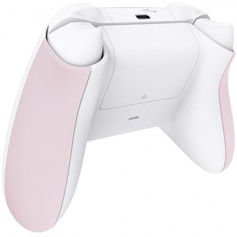 eXtremeRate Cherry Blossoms Pink Back Panels, Comfortable Non-Slip Side Rails Handles, Game Improvement Replacement Parts for Xbox Series S / X Controller - Controller NOT Included - PX3P312