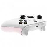 eXtremeRate Cherry Blossoms Pink Back Panels, Comfortable Non-Slip Side Rails Handles, Game Improvement Replacement Parts for Xbox Series S / X Controller - Controller NOT Included - PX3P312