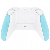 eXtremeRate Heaven Blue Touch Grip Back Panels, Comfortable Non-Slip Side Rails Handles, Game Improvement Replacement Parts for Xbox Series S / X Controller - Controller NOT Included - PX3P313