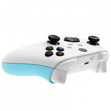 eXtremeRate Heaven Blue Touch Grip Back Panels, Comfortable Non-Slip Side Rails Handles, Game Improvement Replacement Parts for Xbox Series S / X Controller - Controller NOT Included - PX3P313