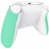 eXtremeRate Mint Green Touch Grip Back Panels, Comfortable Non-Slip Side Rails Handles, Game Improvement Replacement Parts for Xbox Series S / X Controller - Controller NOT Included - PX3P314