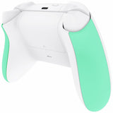 eXtremeRate Mint Green Touch Grip Back Panels, Comfortable Non-Slip Side Rails Handles, Game Improvement Replacement Parts for Xbox Series S / X Controller - Controller NOT Included - PX3P314