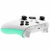 eXtremeRate Mint Green Back Panels, Comfortable Non-Slip Side Rails Handles, Game Improvement Replacement Parts for Xbox Series S / X Controller - Controller NOT Included - PX3P314