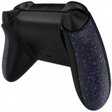 eXtremeRate Textured Purple Soft Touch Grip Back Panels, Comfortable Non-Slip Side Rails Handles, Game Improvement Replacement Parts for Xbox Series S / X Controller - Controller NOT Included - PX3P351