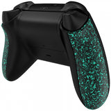 eXtremeRate Textured Light Green Soft Touch Grip Back Panels, Comfortable Non-Slip Side Rails Handles, Game Improvement Replacement Parts for Xbox Series S / X Controller - Controller NOT Included - PX3P352