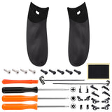 eXtremeRate Flexor Clicky Rubberized Side Rail Grips Trigger Stop Kit for Xbox Series X & S Controller, Diamond Textured Black Anti-Slip Ergonomic Trigger Stopper Handle Grips for Xbox Core Controller - PX3Q3001P