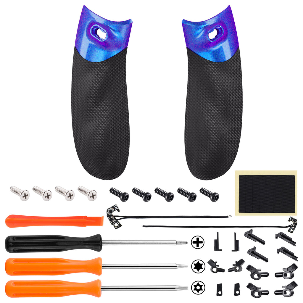 eXtremeRate Flexor Clicky Rubberized Side Rail Grips Trigger Stop Kit ...