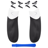 eXtremeRate White FLEXOR Rubberized Side Rails Grips Trigger Stop Kit for Xbox Series X / S Controller, Anti-Slip Ergonomic Trigger Stopper Handle Grips for Xbox Core Controller - Diamond Textured - PX3Q3004