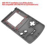 eXtremeRate IPS Ready Upgraded Cherry Pink Replacement Shell Full Housing Cover & Buttons & White Screen for Gameboy Color – Fit for GBC OSD IPS & Regular IPS & Standard LCD – Console & IPS Screen NOT Included - QCBM5007