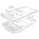 eXtremeRate IPS Ready Upgraded Transparent Clear Replacement Shell Full Housing Cover & Buttons for Gameboy Color – Fit for GBC OSD IPS & Regular IPS & Standard LCD – Console & IPS Screen NOT Included - QCBM5001