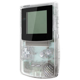 eXtremeRate IPS Ready Upgraded Transparent Clear Replacement Shell Full Housing Cover & Buttons for Gameboy Color – Fit for GBC OSD IPS & Regular IPS & Standard LCD – Console & IPS Screen NOT Included - QCBM5001