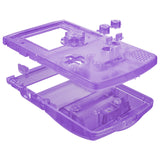 eXtremeRate IPS Ready Upgraded Clear Atomic Purple Replacement Shell Full Housing Cover & Buttons for Gameboy Color – Fit for GBC OSD IPS & Regular IPS & Standard LCD – Console & IPS Screen NOT Included - QCBM5005