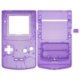 eXtremeRate IPS Ready Upgraded Clear Atomic Purple Replacement Shell Full Housing Cover & Buttons for Gameboy Color – Fit for GBC OSD IPS & Regular IPS & Standard LCD – Console & IPS Screen NOT Included - QCBM5005