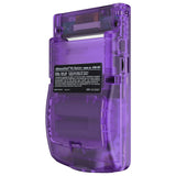 eXtremeRate IPS Ready Upgraded Clear Atomic Purple Replacement Shell Full Housing Cover & Buttons for Gameboy Color – Fit for GBC OSD IPS & Regular IPS & Standard LCD – Console & IPS Screen NOT Included - QCBM5005