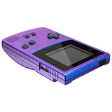 eXtremeRate IPS Ready Upgraded Chameleon Purple Blue GBC Replacement Shell Full Housing Cover w/ Buttons for Gameboy Color – Fit for GBC OSD IPS & Regular IPS & Standard LCD – Console & IPS Screen NOT Included - QCBP3001