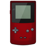 eXtremeRate IPS Ready Upgraded Scarlet Red GBC Replacement Shell Full Housing Cover with Buttons for Gameboy Color – Fit for GBC OSD IPS & Regular IPS & Standard LCD – Console & IPS Screen NOT Included - QCBP3003