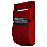 eXtremeRate IPS Ready Upgraded Scarlet Red GBC Replacement Shell Full Housing Cover with Buttons for Gameboy Color – Fit for GBC OSD IPS & Regular IPS & Standard LCD – Console & IPS Screen NOT Included - QCBP3003