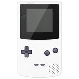 eXtremeRate IPS Ready Upgraded White GBC Replacement Shell Full Housing Cover w/ Buttons for Gameboy Color – Fit for GBC OSD IPS & Regular IPS & Standard LCD – Console & IPS Screen NOT Included - QCBP3008