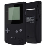 eXtremeRate IPS Ready Upgraded Black GBC Replacement Shell Full Housing Cover w/ Buttons for Gameboy Color – Fit for GBC OSD IPS & Regular IPS & Standard LCD – Console & IPS Screen NOT Included - QCBP3013
