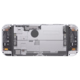 eXtremeRate Clear Custom Full Set Shell for Nintendo Switch OLED, DIY Replacement Console Back Plate & Kickstand, NS Joycon Handheld Controller Housing with Colorful Buttons for Nintendo Switch OLED - QNSOM5001