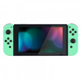 eXtremeRate Mint Green Handheld Console Back Plate, Joycon Handheld Controller Housing Shell With Full Set Buttons DIY Replacement Part for NS Switch - QP308