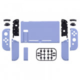 eXtremeRate Light Violet Handheld Console Back Plate, Joycon Handheld Controller Housing Shell With Full Set Buttons DIY Replacement Part for NS Switch - QP309