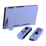 eXtremeRate Soft Touch Grip Light Violet Handheld Console Back Plate, Joycon Handheld Controller Housing Shell With Full Set Buttons DIY Replacement Part for NS Switch - QP309