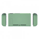 eXtremeRate Matcha Green Back Plate for NS Switch Console, NS Joycon Handheld Controller Housing with Colorful Buttons, DIY Replacement Shell for NS Switch - QP322